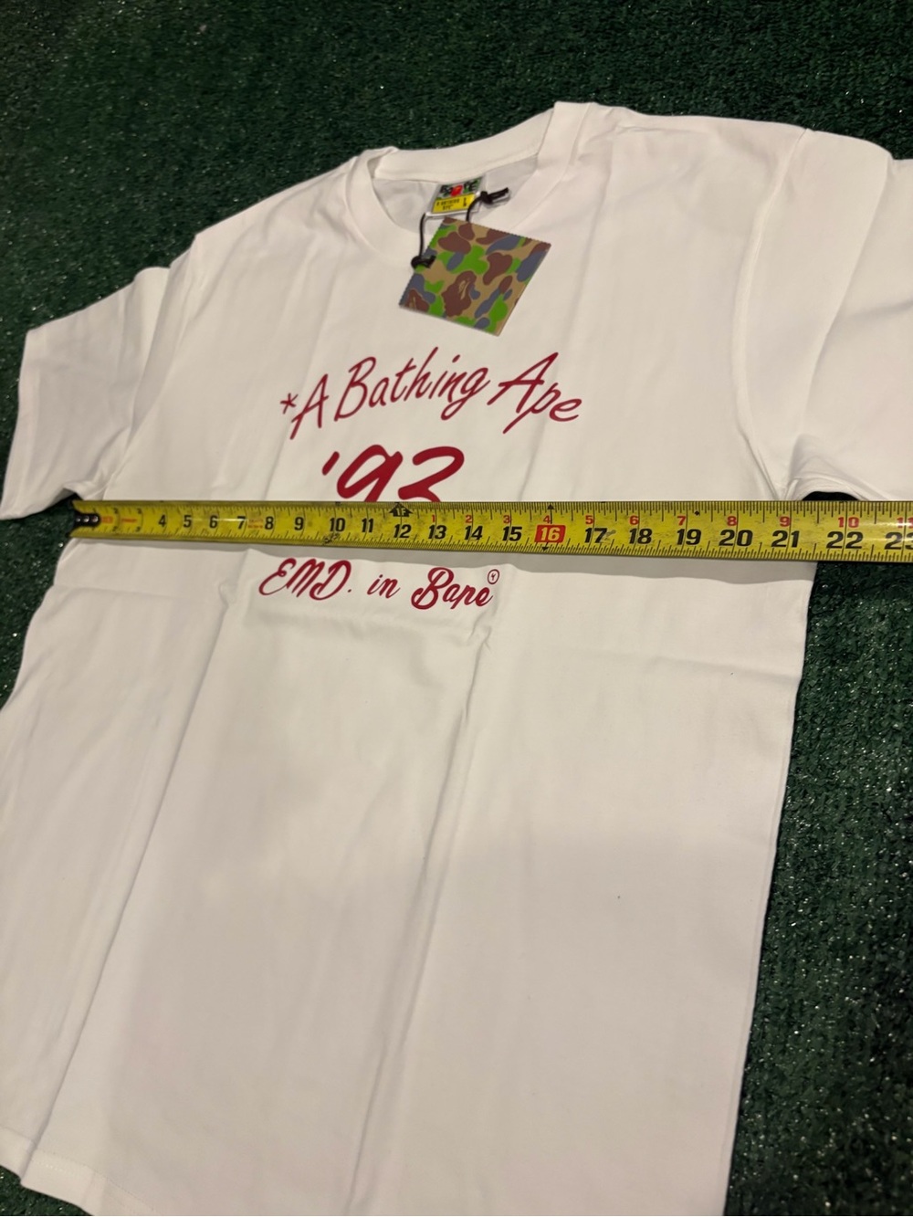 A Bathing Ape '93 White Short-Sleeve Graphic Tee - Picture 8 of 8